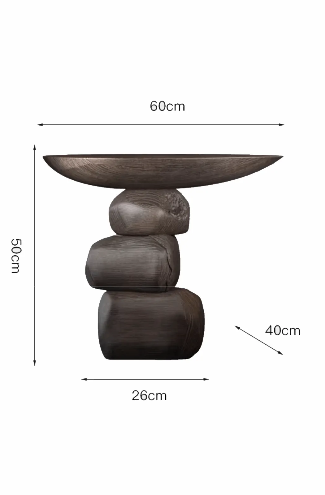 African minimalist art coffee table