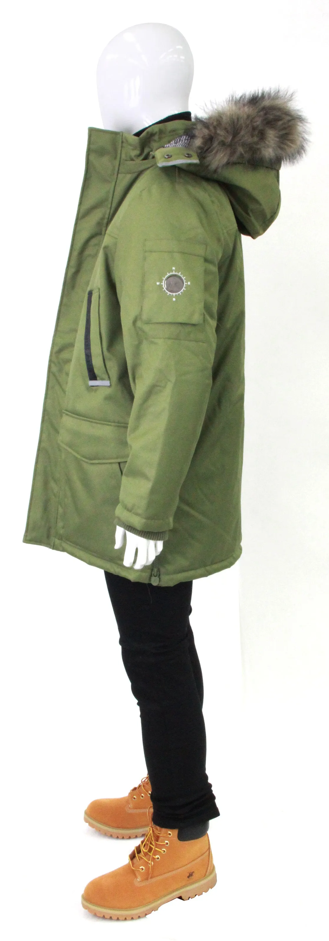 AWAKNDLAND,PATCH POCKET-PARKA-CASUAL JKTS-AM1055-ARMY