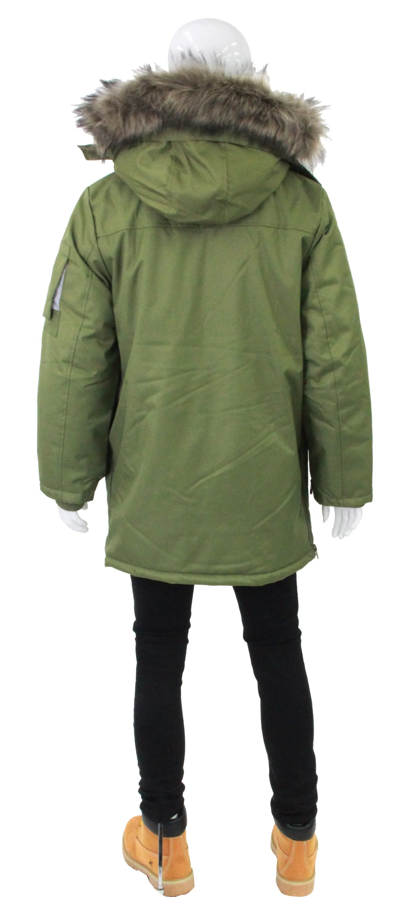 AWAKNDLAND,PATCH POCKET-PARKA-CASUAL JKTS-AM1055-ARMY