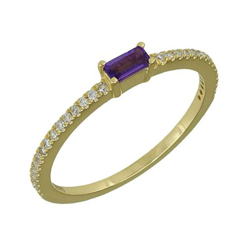 Diamond & Blue Sapphire Band in US Size 6