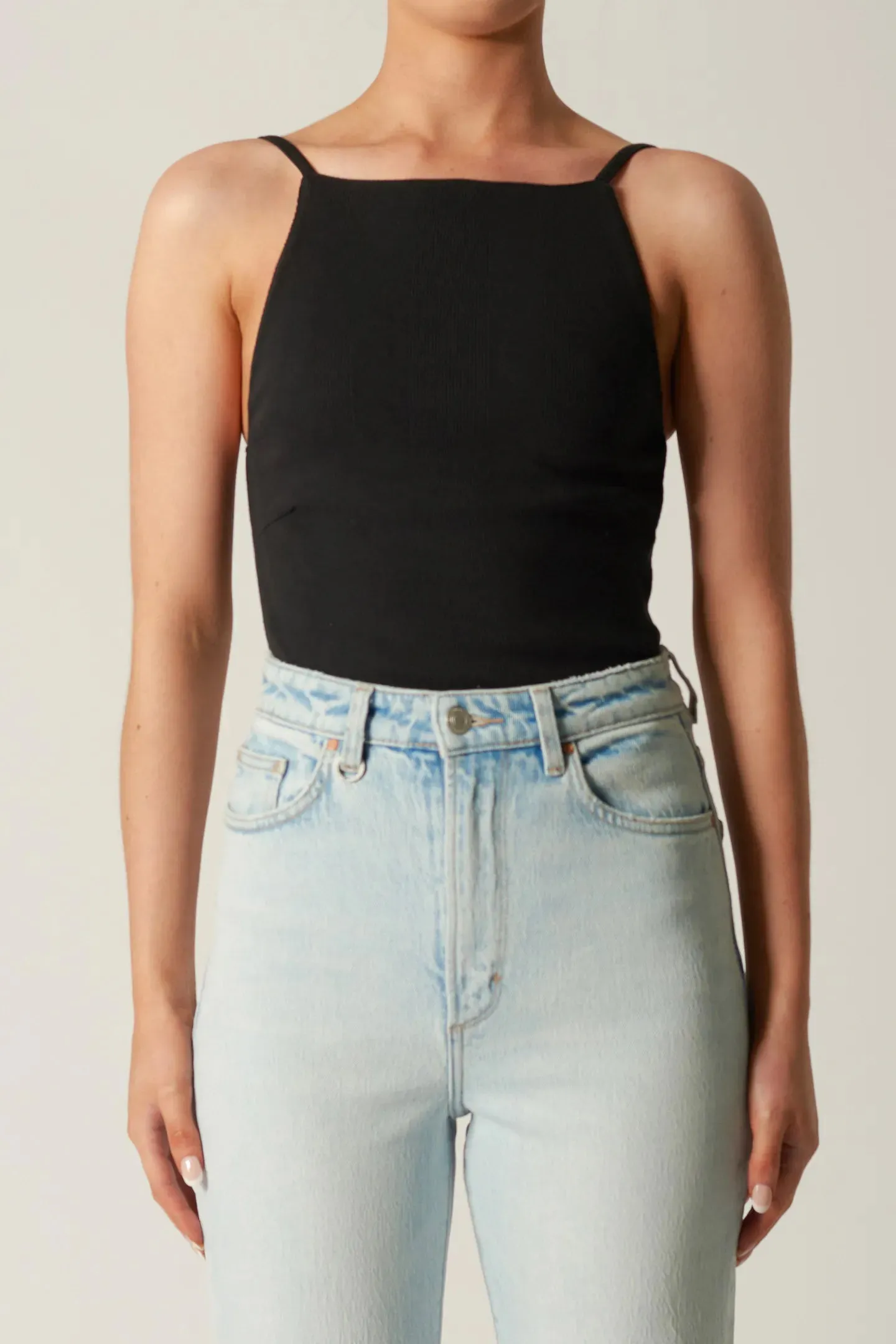 FRENCHIE MINIMALIST TOP | BLACK