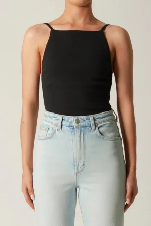 FRENCHIE MINIMALIST TOP | BLACK