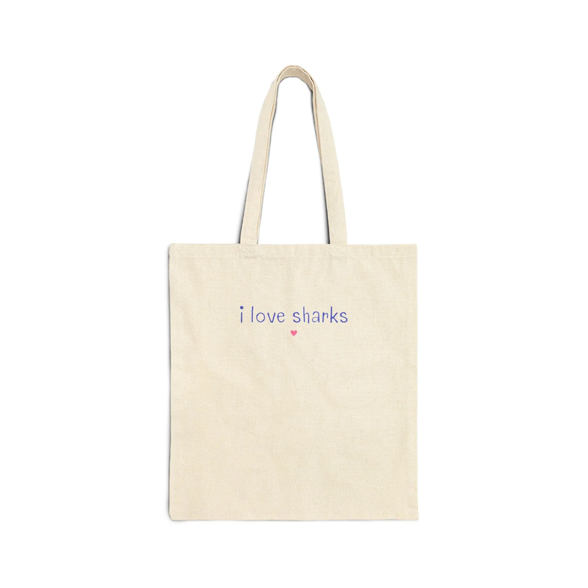 Funny Minimalist Shark Tote Bag