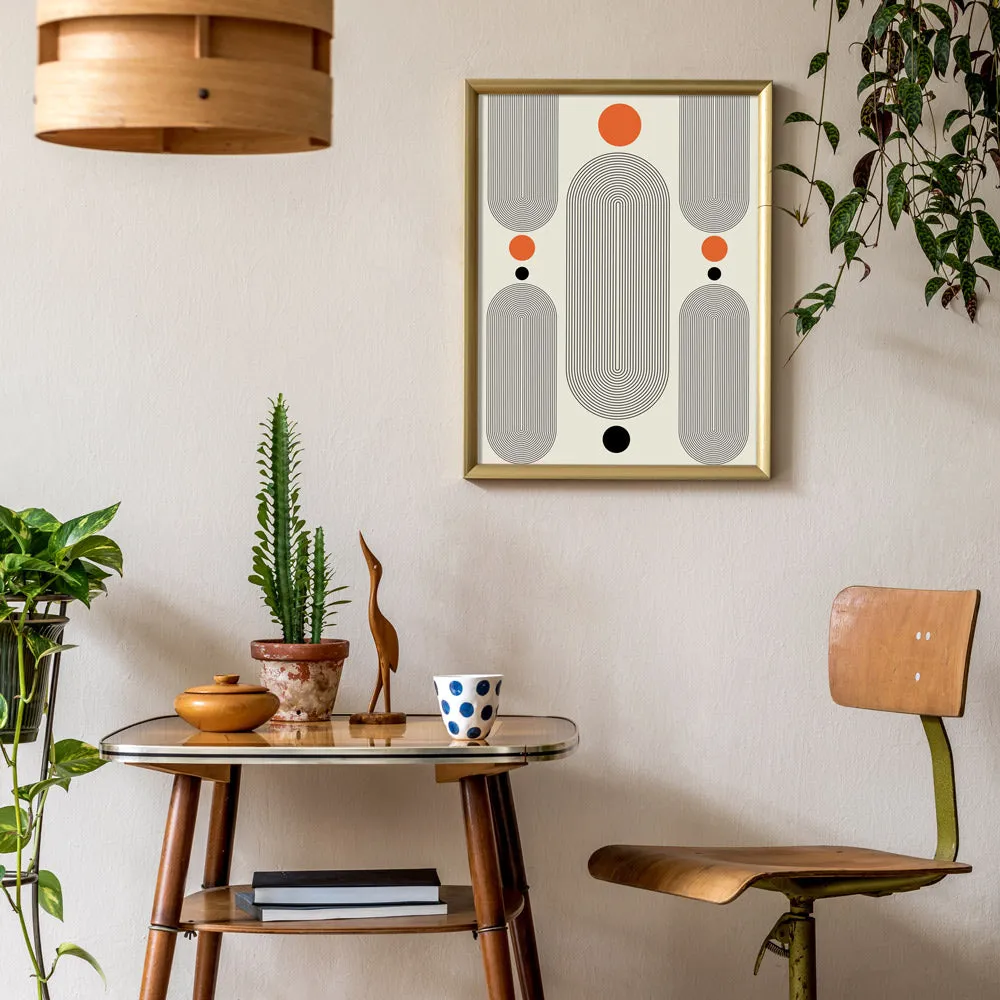 Geometric Capsule - II Abstract Painting