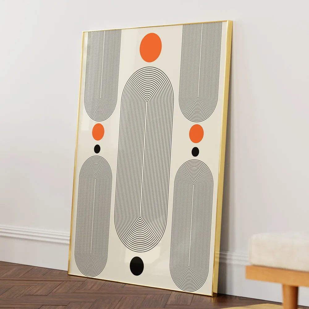 Geometric Capsule - II Abstract Painting