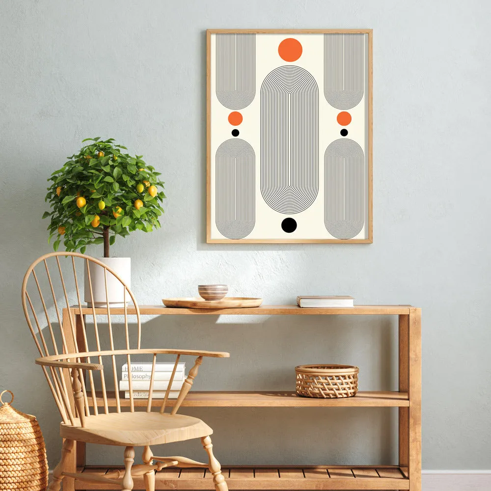 Geometric Capsule - II Abstract Painting