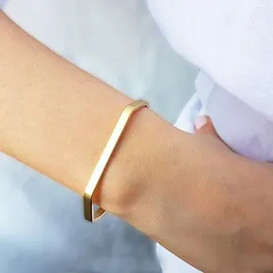 Gold Minimalist Cuff Bracelet