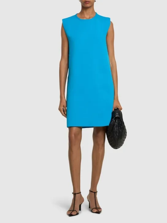 Jil Sander   Sleeveless knit cutout mini dress 