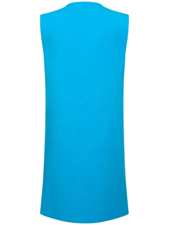 Jil Sander   Sleeveless knit cutout mini dress 