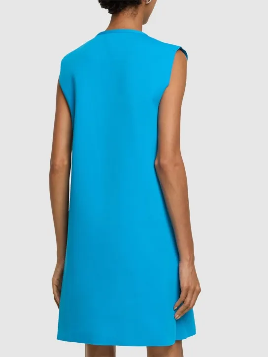 Jil Sander   Sleeveless knit cutout mini dress 