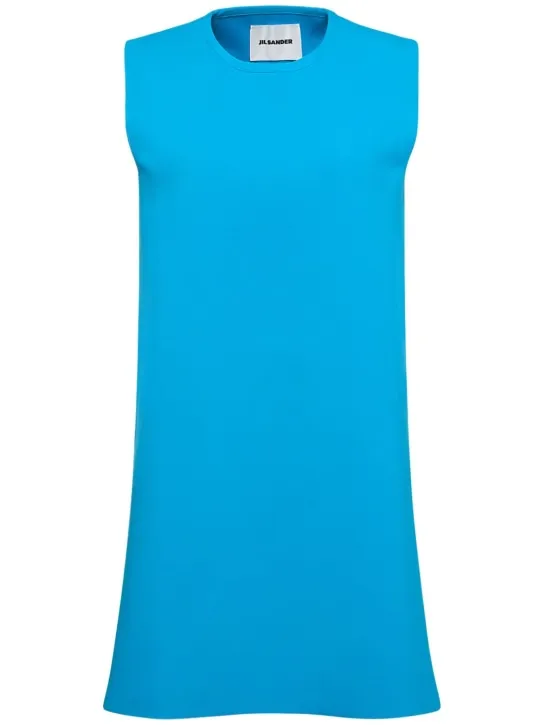 Jil Sander   Sleeveless knit cutout mini dress 