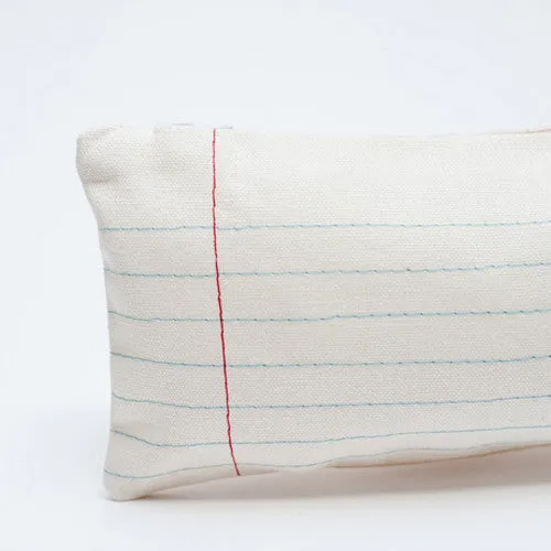 Lined "Paper" Pencil Case