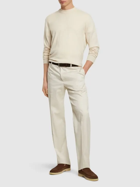 Loro Piana   Classic cashmere crewneck sweater 