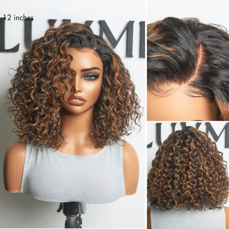 Luvme All-Day Comfort Wig Deep Wave Glueless Minimalist HD Lace Human Hair Curly Wig Pre-Cut Lace