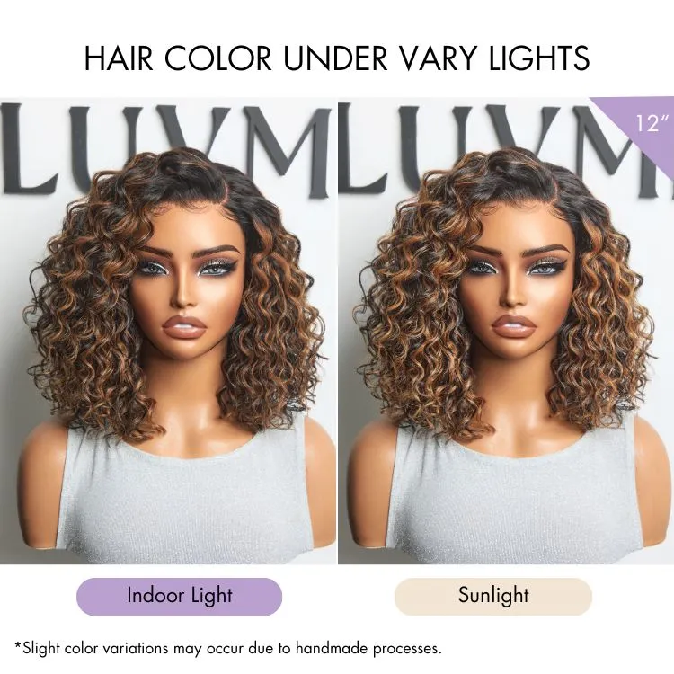 Luvme All-Day Comfort Wig Deep Wave Glueless Minimalist HD Lace Human Hair Curly Wig Pre-Cut Lace