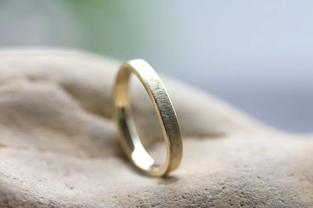 Minimalist 14K Gold Stacking rings
