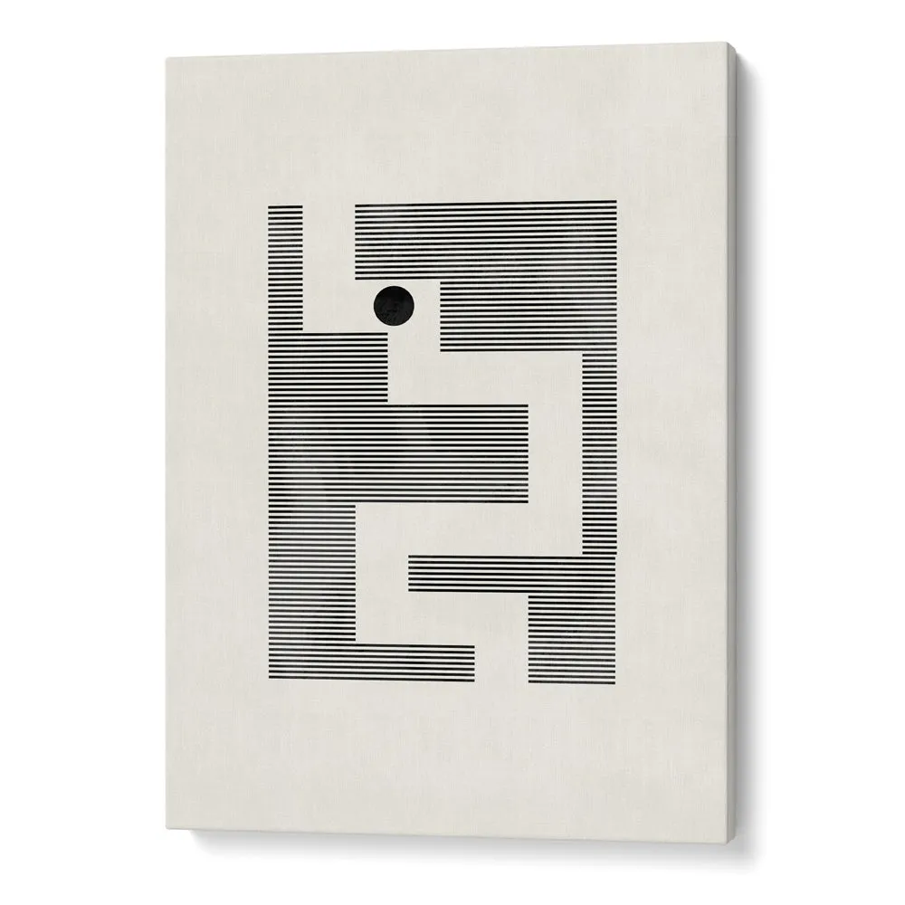 Minimalist Maze Abstract Art