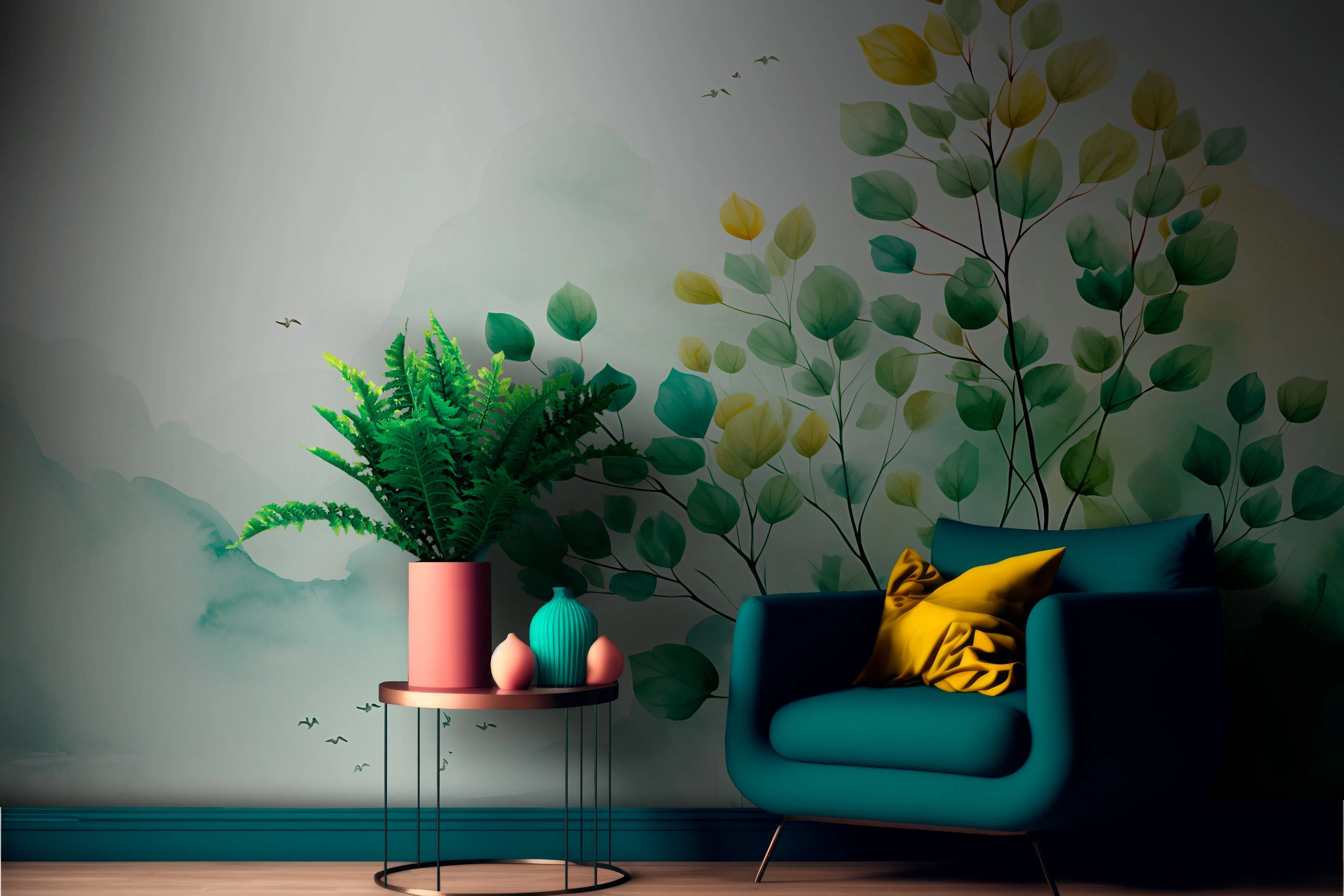 Minimalist Tree Wall Mural