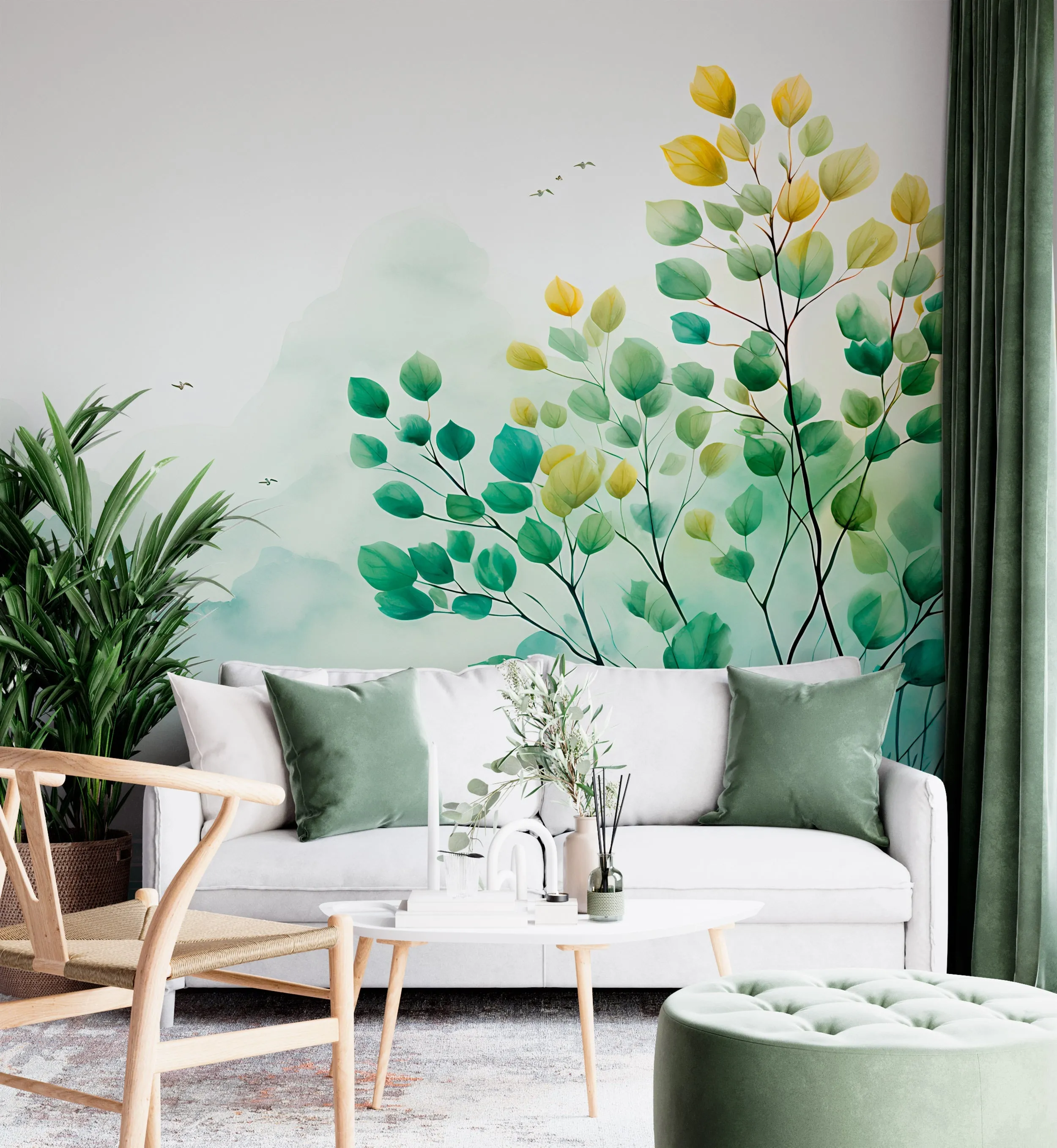 Minimalist Tree Wall Mural