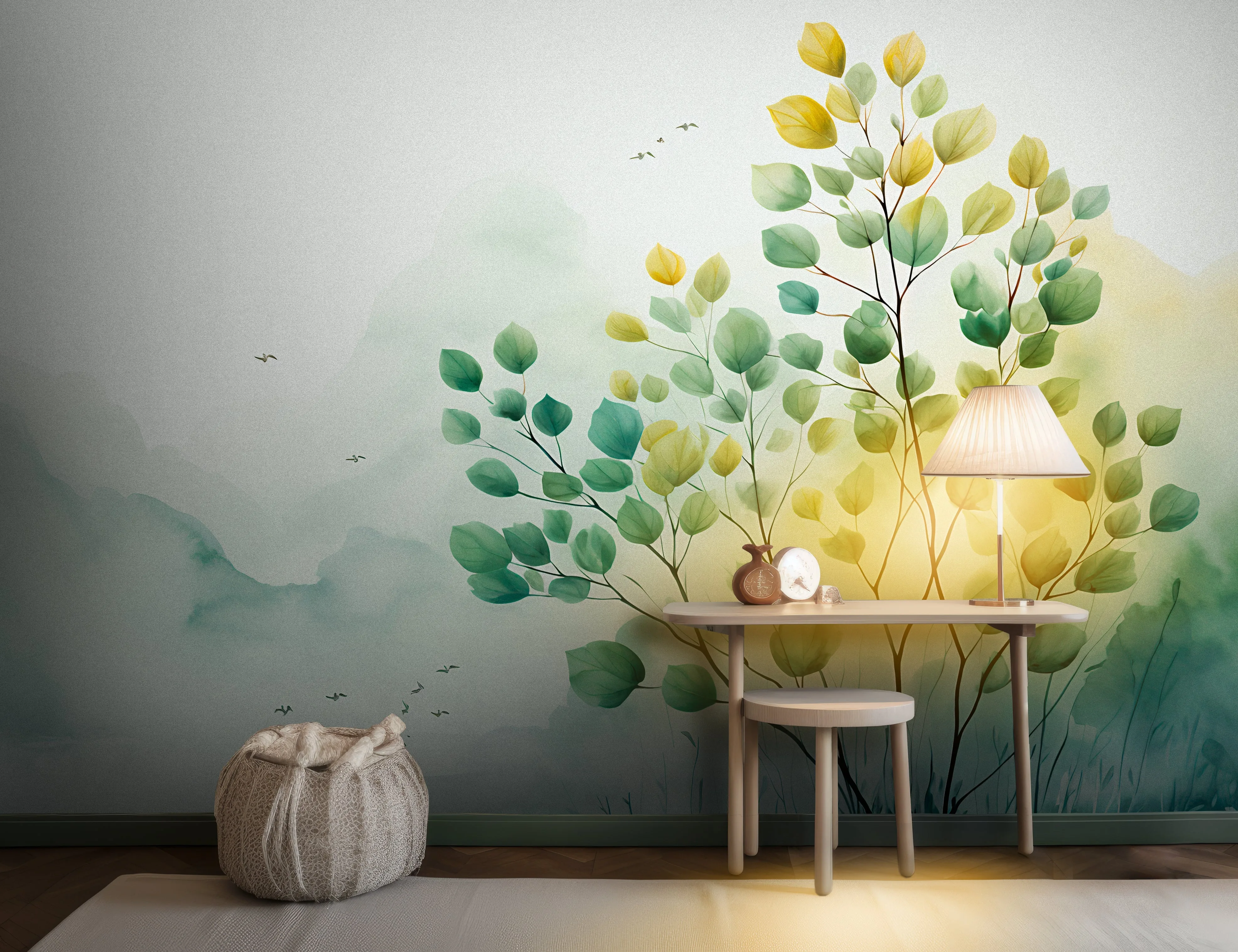 Minimalist Tree Wall Mural