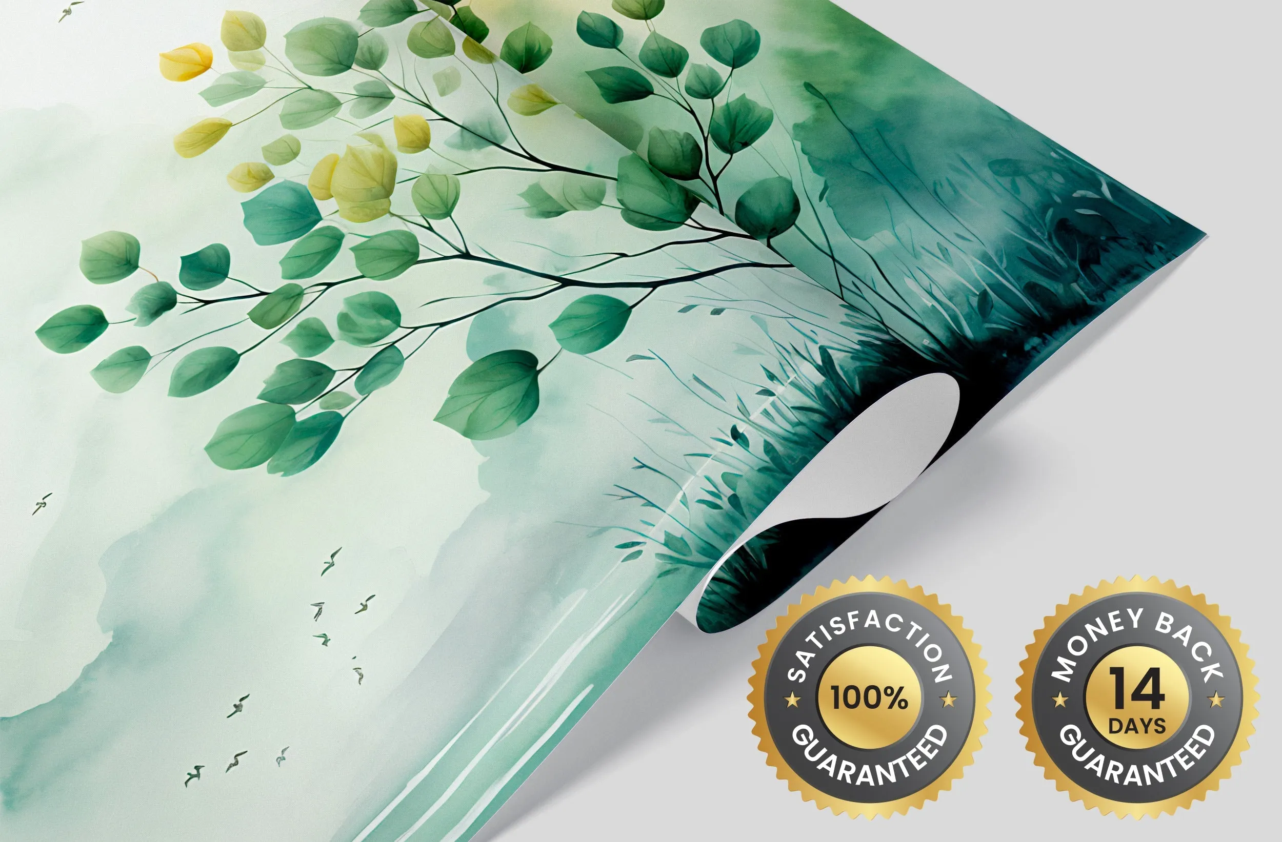 Minimalist Tree Wall Mural