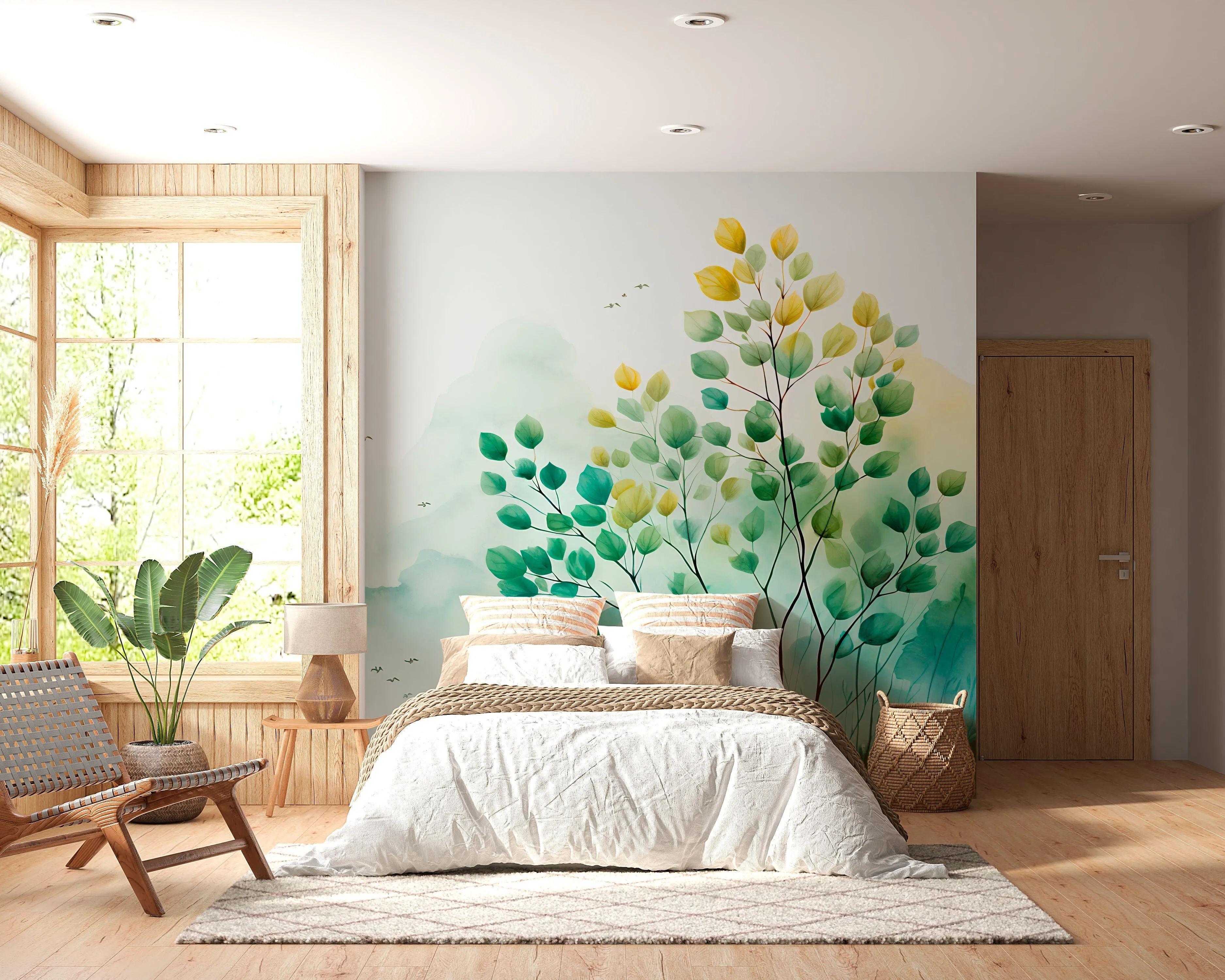 Minimalist Tree Wall Mural
