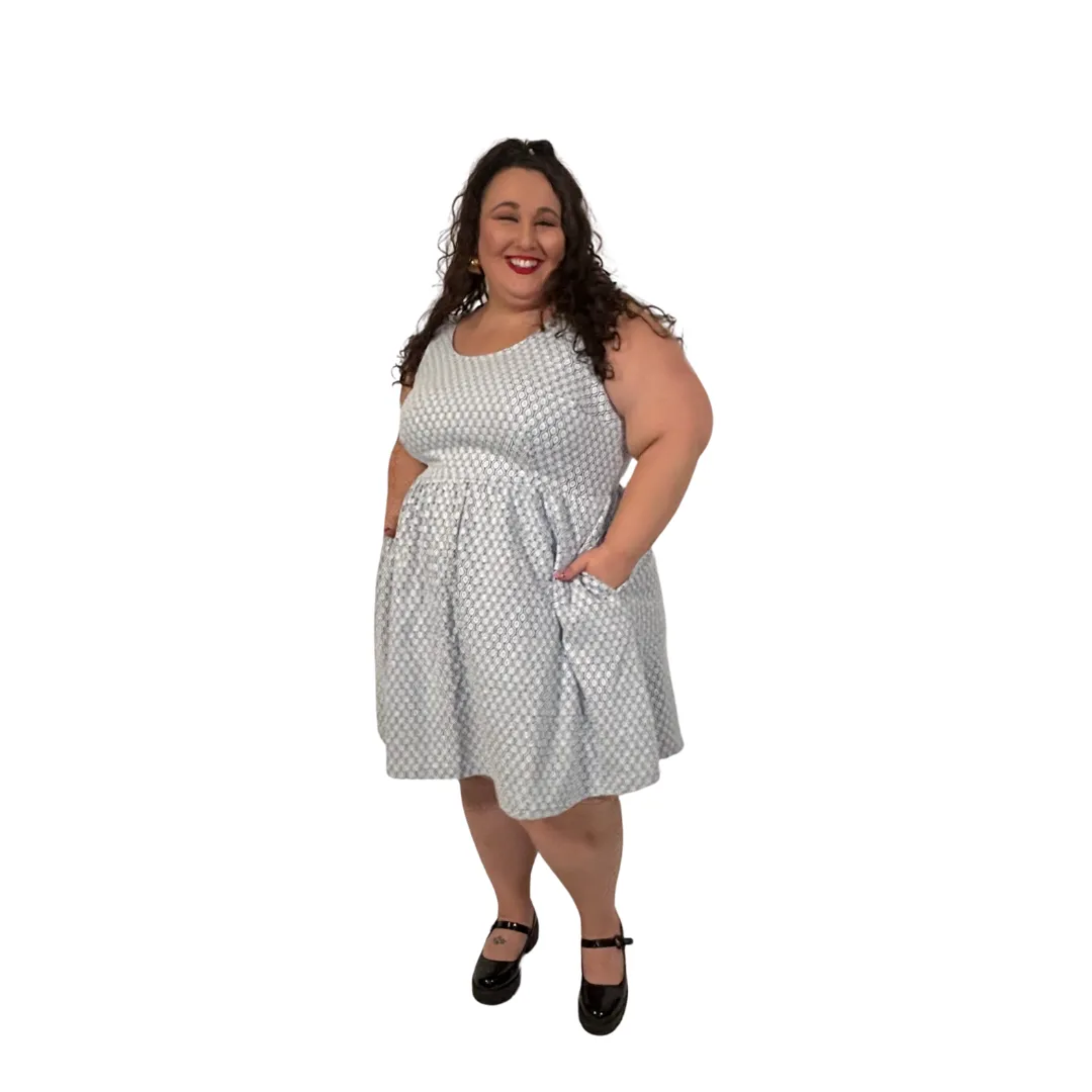 Modcloth Sleeveless Knit All Over Pattern Dress