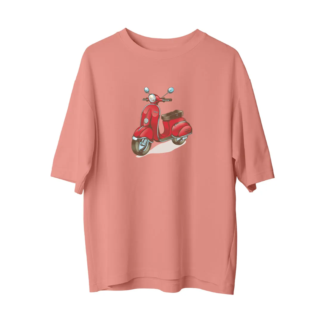 Red Motorcyle - Oversize T-Shirt
