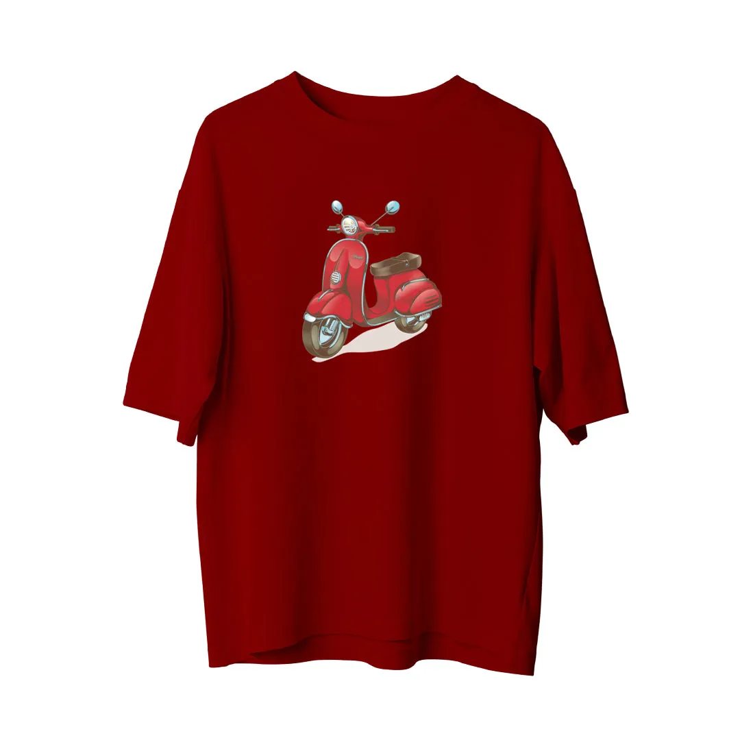 Red Motorcyle - Oversize T-Shirt