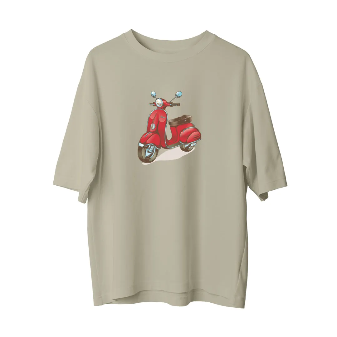 Red Motorcyle - Oversize T-Shirt