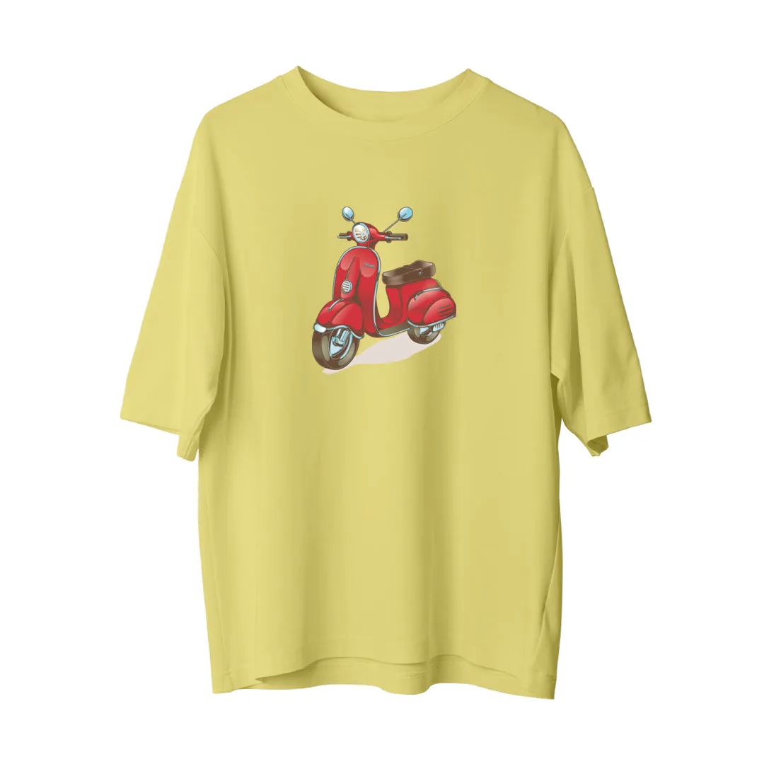 Red Motorcyle - Oversize T-Shirt
