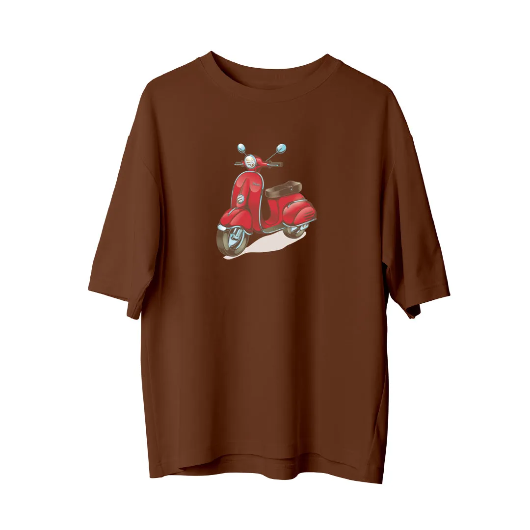 Red Motorcyle - Oversize T-Shirt