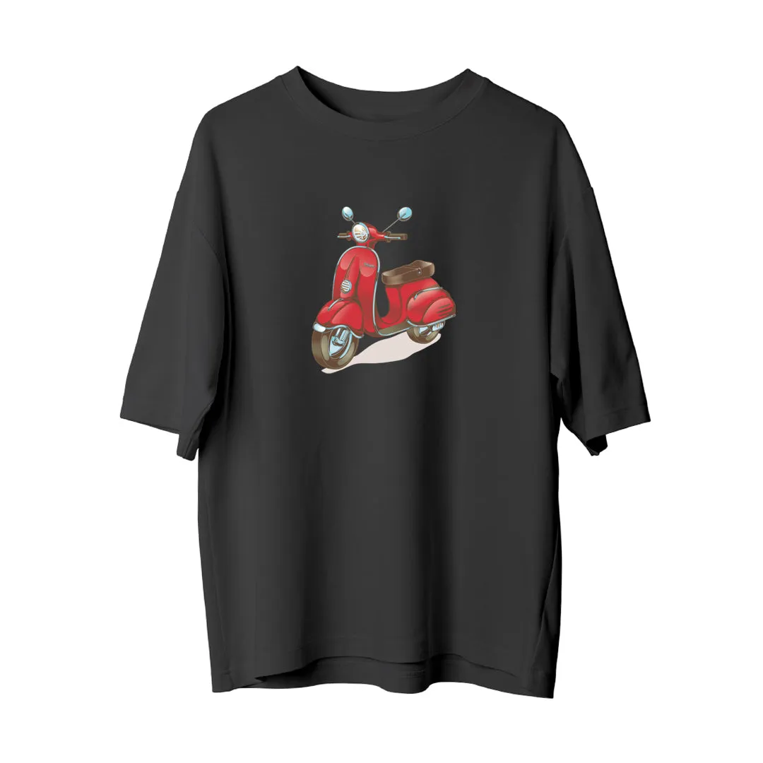 Red Motorcyle - Oversize T-Shirt