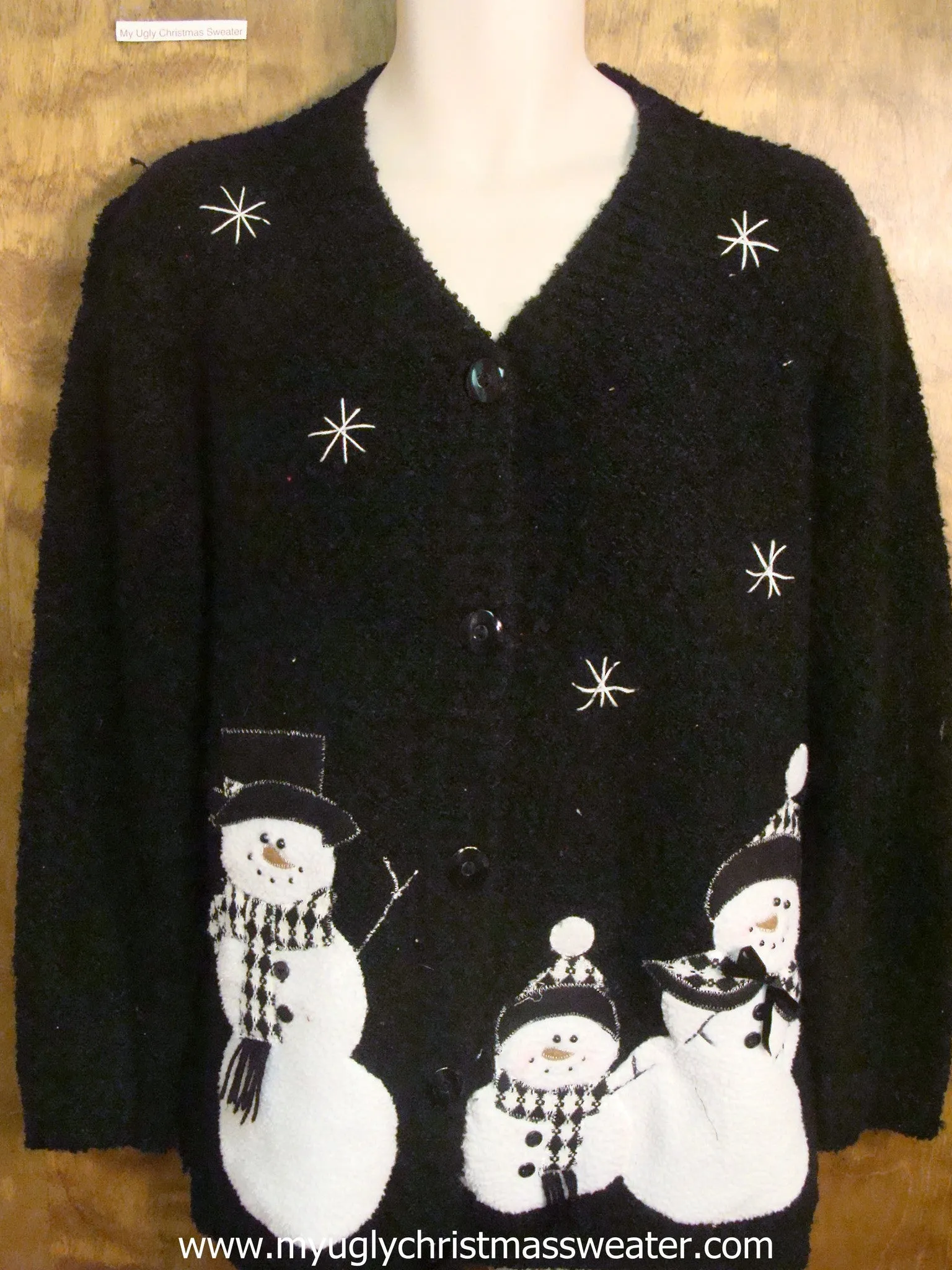 Tacky Black Christmas Party Sweater