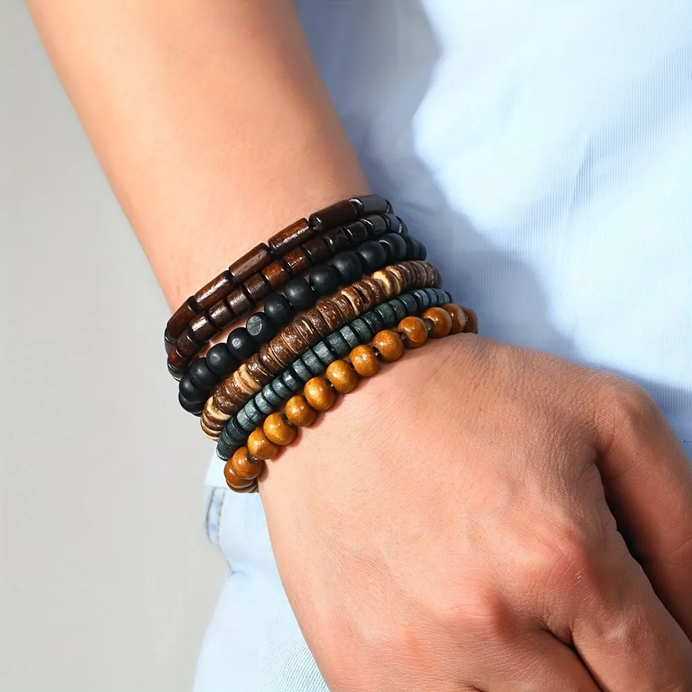 Trendy Minimalist Beaded Bracelet for Men | Vibrant Color