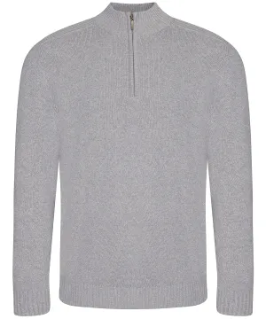 Wakhan  regen zip knit sweater | Heather Grey
